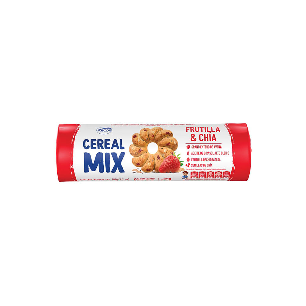 GALLETITA CEREAL MIX FRUTILLA Y CHIA 207 GR