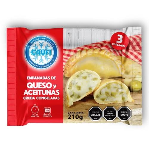 EMPANADAS CRUFI QUESO Y ACEITUNAS X3