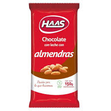 CHOCOLATE HAAS ALMENDRAS 55 GR