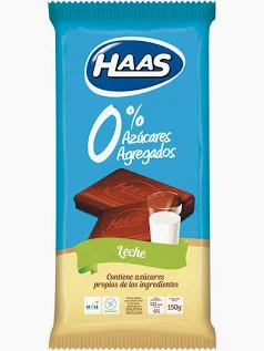 CHOCOLATE HAAS CERO LECHE 150 GR
