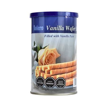 BARQUILLOS VAINILLA BOLERO 110 GR